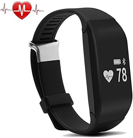 Fitness Tracker with Heart Rate Monitor ,Pashion Bluetooth Smart Bracelet Fitness Pedometer Watch Sports Activity Tracker Sleep Monitor with Touch Screen Wristband for Android IOS Smartphones