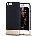 iPhone 6 Case, MOZE iPhone 6 Case Protective SOFT-Interior Scratch Protection Slider Style Hard Case for iPhone 6 (Black/Gold)