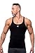Jed North Bodybuilding Stringer Gym Tank Top Singlet Racerback, X-Large, Black