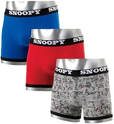 Amazon Nissen ニッセン スヌーピー ストレッチ 前閉じ ボクサー パンツ 3枚組 大きいサイズ メンズ 3枚組 6l セット組 ボクサー 通販