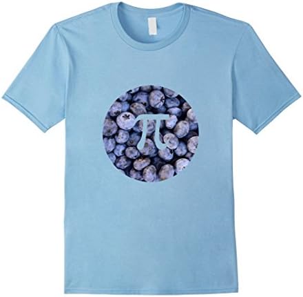 Mens Blueberry Pi Shirt Large Baby Blue