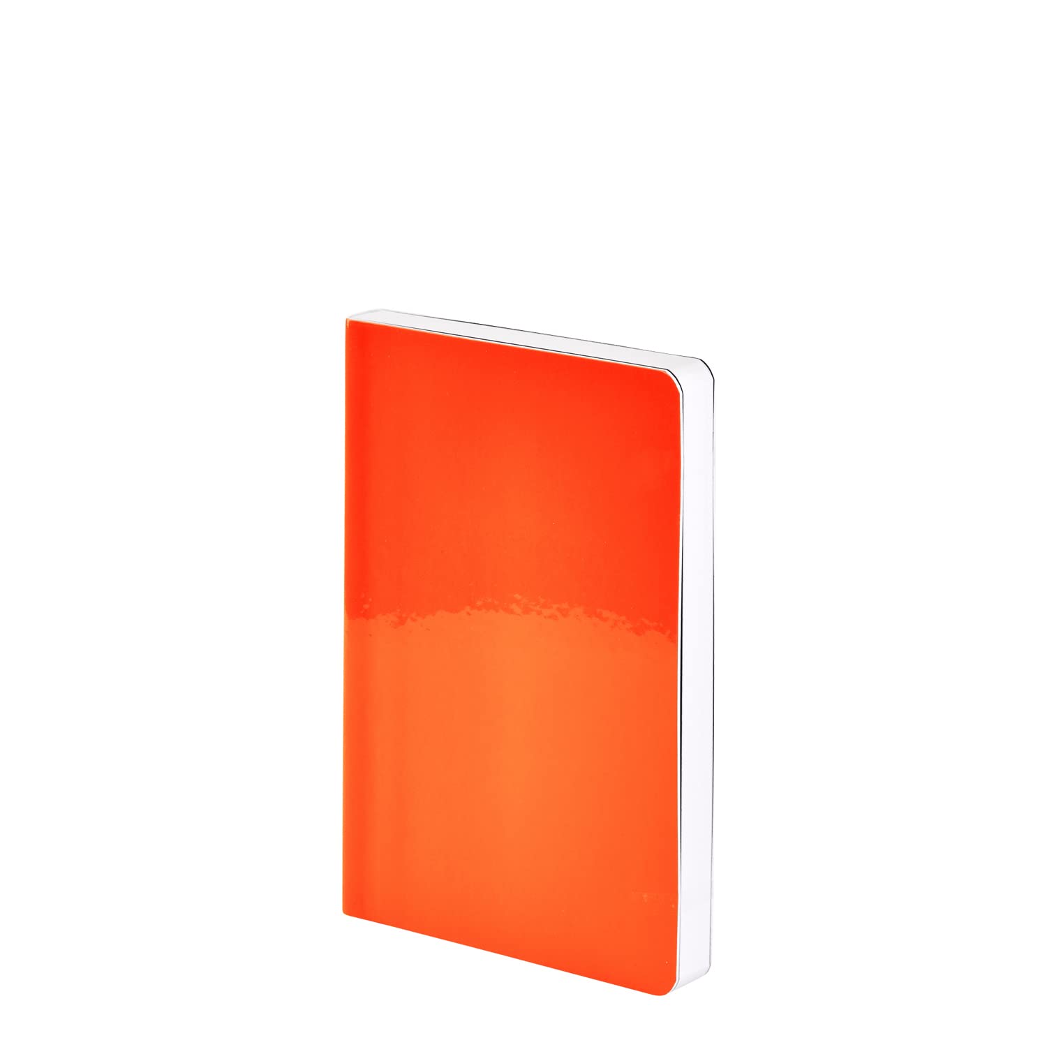 Nuuna Notebook A6 | Candy S - Neon Orange | Dotted Journal | 2.5 mm Dot Grid | 176 Numbered Pages | 120 g Premium Paper | Glossy | Sustainably Produced in Germany