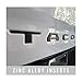 Seven Sparta 3D Raised Tailgate Letters for Toyota Tacoma 2016 2017 2018 Zinc Alloy Emblem Inserts (Matte Black)