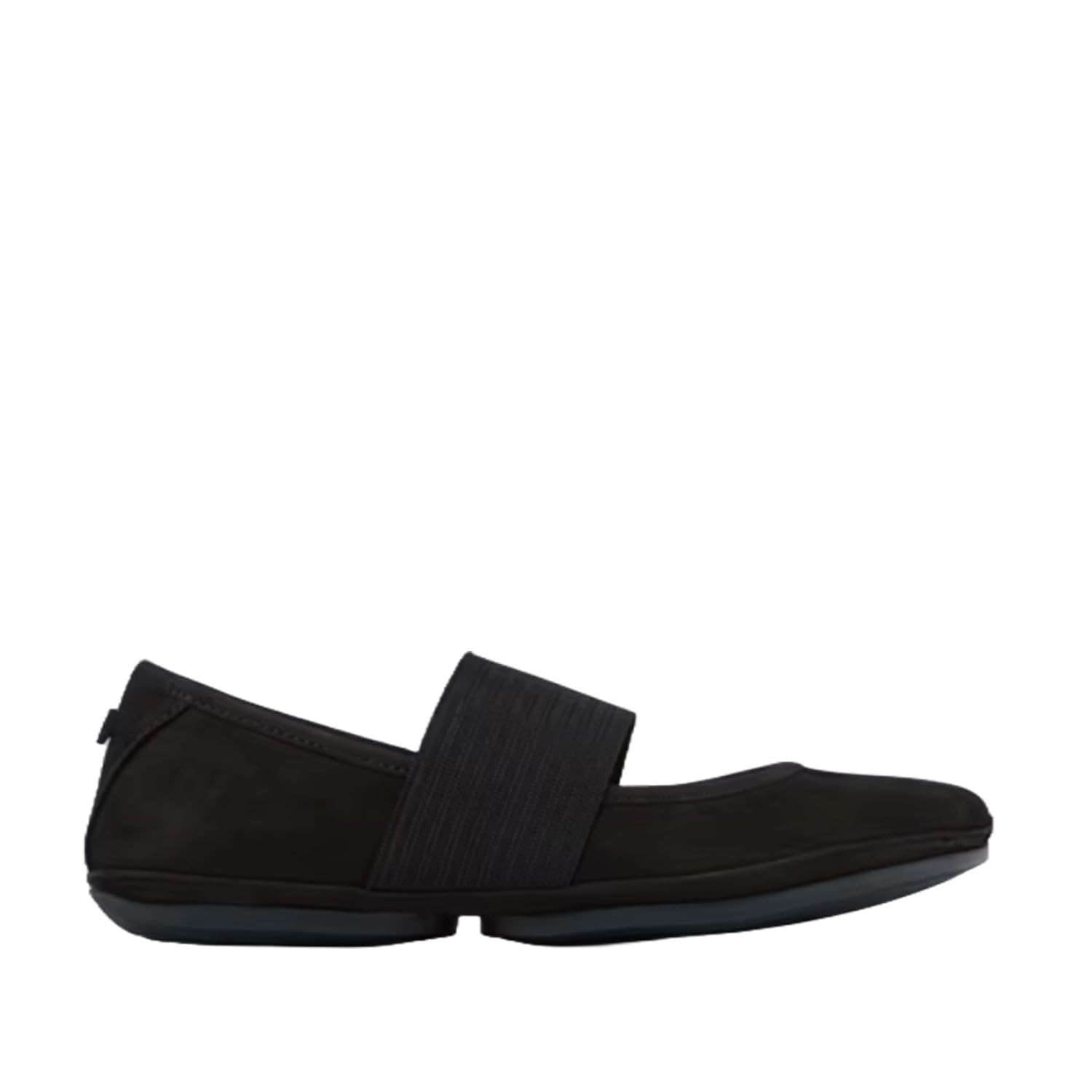 Camper Right Leather Ballerina Flats for Women – Ultra-Comfortable Women’s Shoes with Soft EVA Footbeds and Flexible Rubber Outsoles, Black 254-37 EU / 7 US