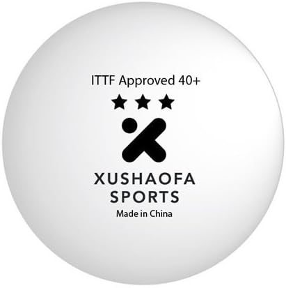 Xushaofa Seamless 3-Star Premium Poly Table Tennis Balls (Quantity 72)