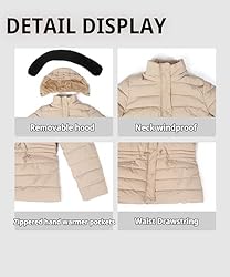 BodiLove Women's Winter Quilted Puffer Short Coat