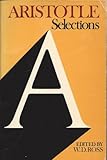 Paperback Aristotle: Selections Book