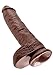 Pipedream King Cock with Balls, Brown, 10 Inch