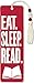 Eat, Sleep, Read Beaded Bookmark