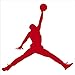 Air Jordan - Nike - Jumpman Logo - Vinyl Sticker Decal (6", Red)