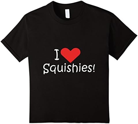 Kids I Heart Squishies T-shirt for the Squishy Lover 12 Black
