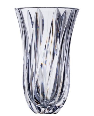 Amazon Com Czech Bohemian Crystal Glass Vase 11 5 H Clear