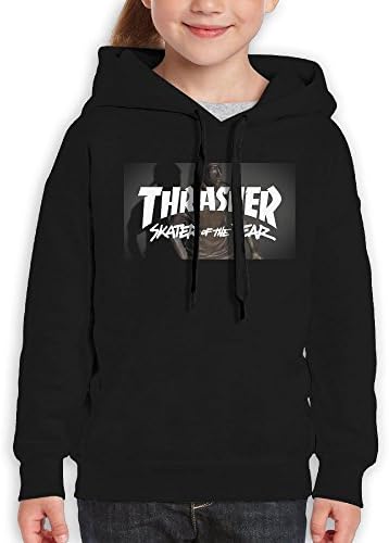 Thrasher Magazine Teens Cotton Pullover Hoodie Sweatshirt Kids Hooded For Boys Girls