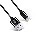 Lightning Cable, [2-Pack] 6ft/2m USB Cable Nylon Braided High Speed Data Sync Charger cord with Aluminum heads for Apple iPhone 6/6s/5/5s/5c Plus iPad iPod iPad Air Mini (Black)