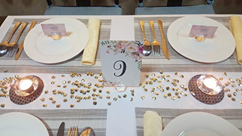AiFanS Acrylic Diamond Gems for Table Scatter,Table Confetti,Vase Fillers(Metallic Gold,12mm,500 Piece)