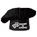 Famgem Chefs Hat Kitchen Adult Cap - Dinner is Embroidery, Adjustable for Mens, Women, Grill, Cooking, Backer, BBQ, Unisex, Black