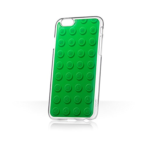 goo.ey Cell Phone Case for Samsung Galaxy S6 - Retail Packaging - Ai Weiwei Ai-Bricks - Small Green