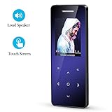 MP3 Player with Speaker, 8GB Portable Digital Music Player with FM Radio/Voice Recorder, HiFi Lossless Sound Quality, Touch Button, Supports up to 64GB by MayBest (8GB Black)