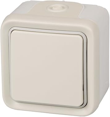 legrand 191519 Pulsador estanco de superficie, Blanco: Amazon.es: Bricolaje y herramientas