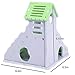 kathson Hamster House Hideout Hideaway Exercise Toys for Rat，Dwarf Hamster Mouse Small Animal Kingdom,Durable Odorless Wooden Deluxe 2-Story Hut(Green)