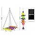 MEWTOGO 5 Pack Bird Swing Toys for Bird Cage-Parrot Hammock Bell Toys for Finch,Budgie,Parakeets, Cockatiels, Conures and Love Birds