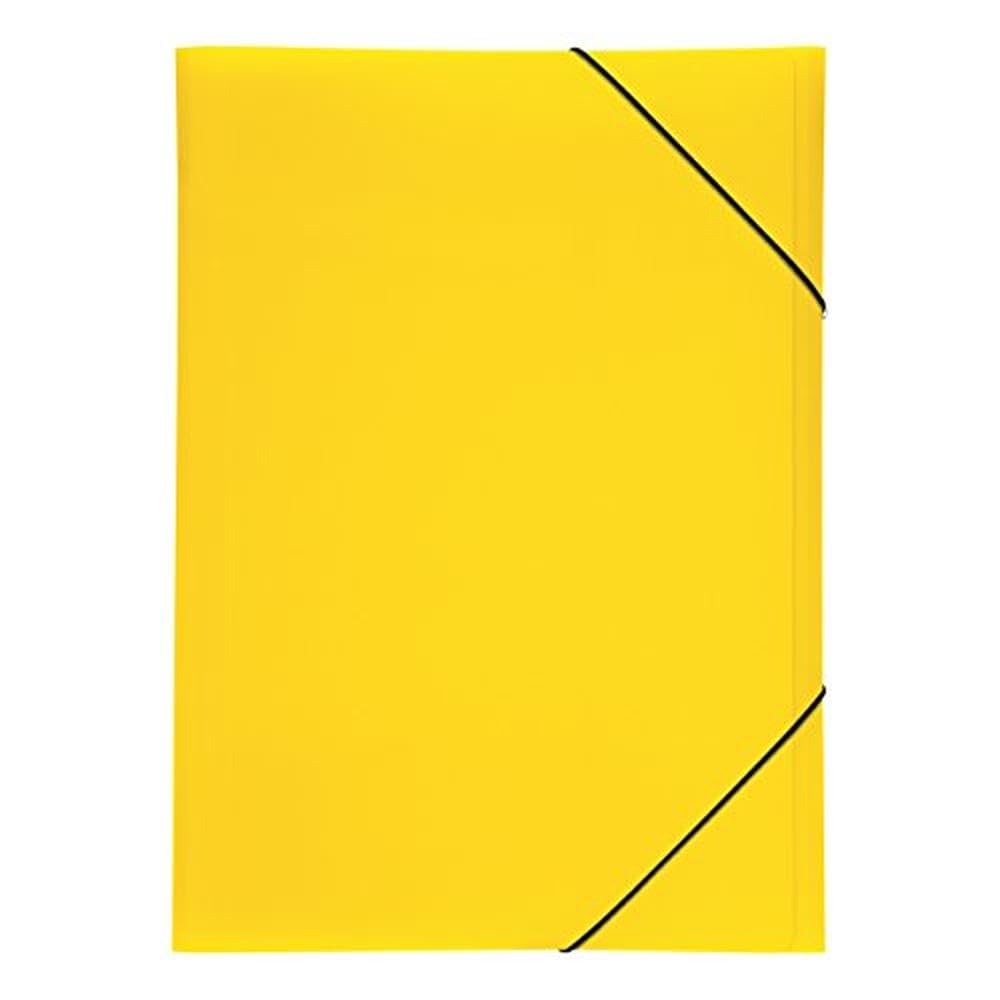 Pagna Lucy Colours Folder with Elasticated Fasteners A3 Polypropylene 3 Inside Flaps Yellow