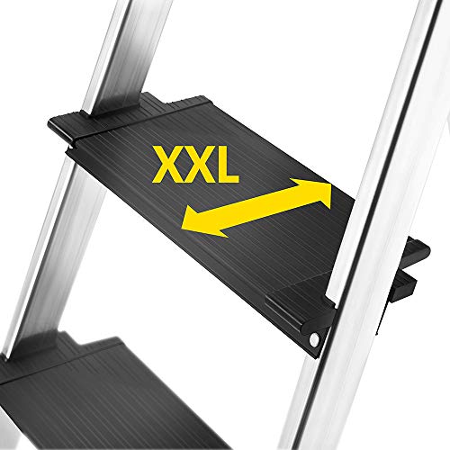 Hailo L100 TopLine Aluminum folding stepladder Eight steps