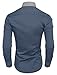 TAM WARE Mens Casual Slim Fit Contrast Lining Button Down Dress Shirts TWCS22-INDIBLUE-US M