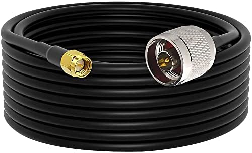 thumbnail image 2 of Custom RF Cable: RG58 Low Loss Coax, UHF PL259 Angled To SMA Or RP-SMA Connectors 2 of 6