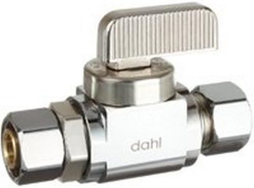 DAHL BROTHERS GIDDS-283396 Dahl Retro-Fit Ball Valve Stop 3/8" O.D. Female x 3/8 O.D., Lead Free