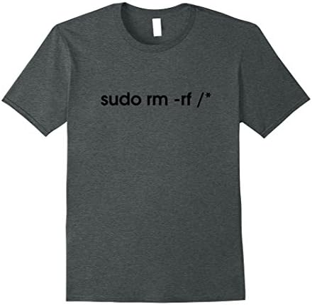Men's Sudo Rm Rf Tshirt Large Dark Heather