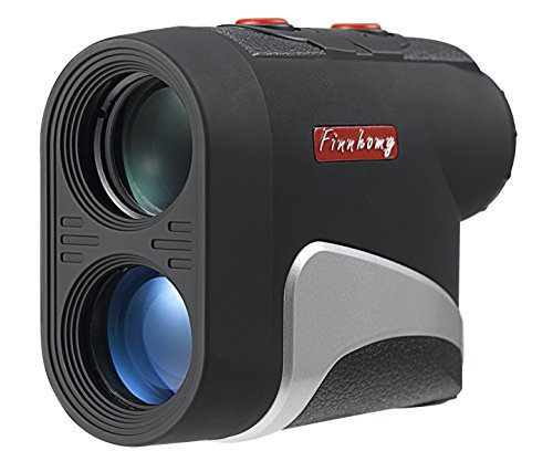 Finnhomy 6 x 25mm Laser Binocular Rangefinder Distance Range Finder Speed Distance Measurement Scope 600 Yards Outdoor Activity Hunting Golf Racing Climbing Navigation Forestry Waterproof Free Battery