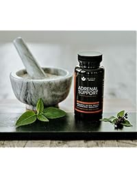 Adrenal Support — Complementos naturales de la fatiga adrenal, gerente de Cortisol con extracto de Ashwagandha, rodiola rosea, sagrado besto, hierbas adapttogénicas para aliviar la ansiedad, alivio del estrés y salud adrenal