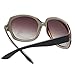 MOTINE Oversized Women's Polarized Sunglasses Fashion Sunglasses UV400 (Coffee)