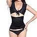 HURMES Waist Trainer Belt for Women-Waist Cincher Trimmer Body Shaper Belt (Black, M)