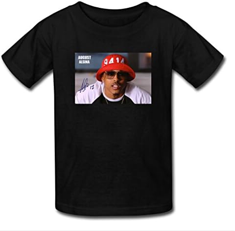 Nesth August Alsina and Signature Men's Short Sleeve Tee shirt Customized (USA Size) L Black