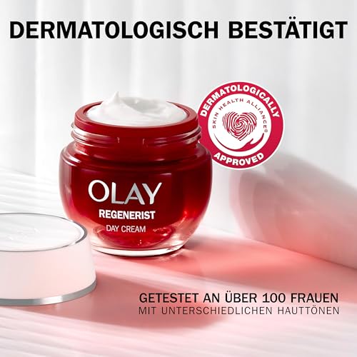 Olay Regenerist Day Cream Face Moisturiser Anti-Ageing Niacinamide and Peptides 50 ml