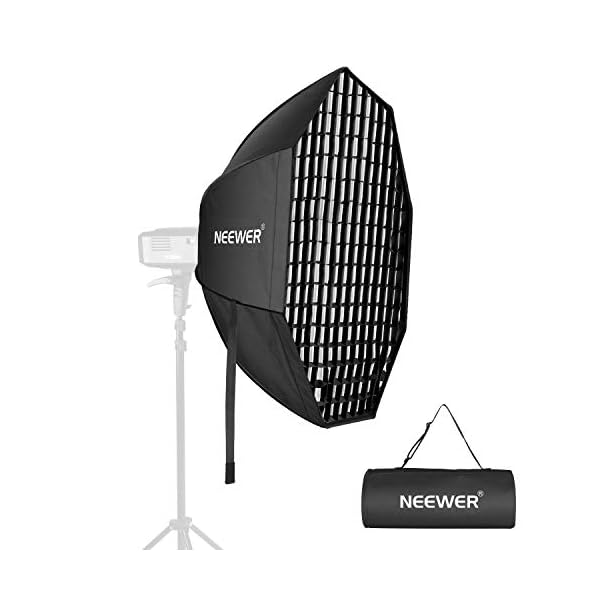 Neewer 24 Zoll Achteck schnell faltende Softbox mit Bowens Halterung abnehmbaren Diffusoren und Gitter schnell faltenede…
