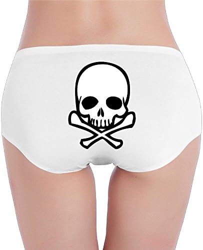 Wrsed Women's Panties Skull Clipart Seamless Briefs Stretch Cotton Soft Low Waist Underwear
