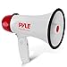 Pyle Megaphone Speaker PA Bullhorn - Built-in Siren - 20 Watt Adjustable Volume Control & 800 Yard Range - Ideal for Football, Soccer, Baseball, Cheerleading Fans, Coaches & Safety Drills - PMP20 primary