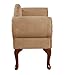 ACME Aston Biege Microfiber Bench with Rolled Arm