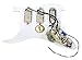 920D Custom Shop Duncan SM-3 Mini Humbucker Strat Pickguard White Pearl/Chrome