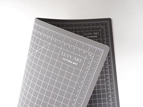 Luvyart Self Healing Double Sided Cutting Mat, Durable 5 Ply Thick PVC, Non Slip, 12"x18"(A3), Great for Sewing, Quilting, Scrapbooking and All Arts & Crafts Projects