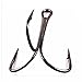 Easy Catch Shaddock Fishing 10-100Pcs Big Size Sharp Treble Hooks O'Shaughnessy Sharpened Treble Fishing Hooks High Carbon Steel Fish Treble Hook Size 10-10/0