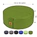 Zafu Buckwheat Meditation Cushion, Round zabuton Meditation Pillow, Yoga Bolster, Floor Pouf, Zippered Organic Cotton Cover, Machine Washable – 7 Colors and large small Sizes (Light Green, 16″x16″x5″)thumb 1