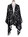 Women's Knitted Poncho Cape Shawls Winter Cardigans Sweater Coat Blanket Wraps