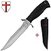 Hunting Knife - Survival Knife with Sheath - Fixed Blade Bowie Bushcraft Combat Knives - Boot Knife Rambo Knofe for Men - Belt Self Defense Knife Fix Blade - Best for Camping - Christmas Gifts 2551