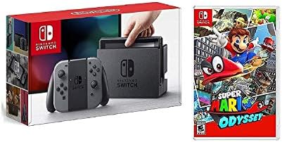 Nintendo Switch Console Grey With Mario Odyssey Combo Offer