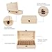 Onepure 32 Slot Essential Oil Storage Box Wooden Oil Case Organizer Holder with Free EO Label Removable Tray for 5ml 10ml 15ml, or Larger 100ml 118ml 120ml Bottles
