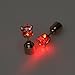 AYAMAYA 1 Pair Light Up LED Earrings Studs Glowing Flashing Stainless Steel Earrings Studs Dance Party Accessories unisex for Men Women